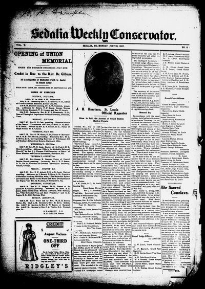 Sedalia Weekly Conservator, Jul 29, 1907