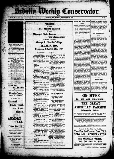 Sedalia Weekly Conservator, Dec 23, 1907