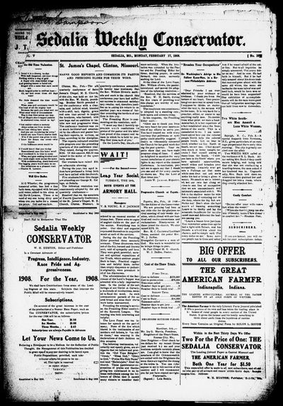 Sedalia Weekly Conservator, Feb 17, 1908