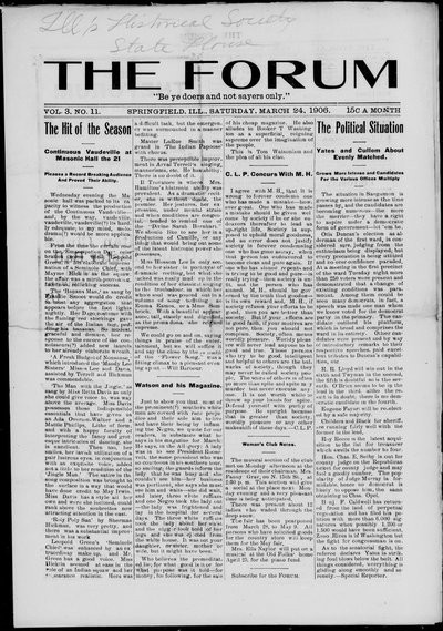 The Forum, Mar 24, 1906