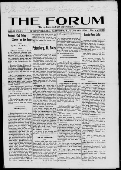 The Forum, Aug 18, 1906