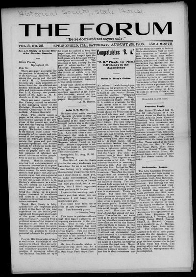The Forum, Aug 25, 1906