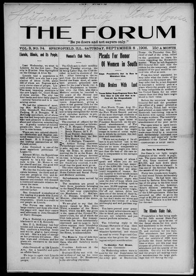 The Forum, Sep 8, 1906