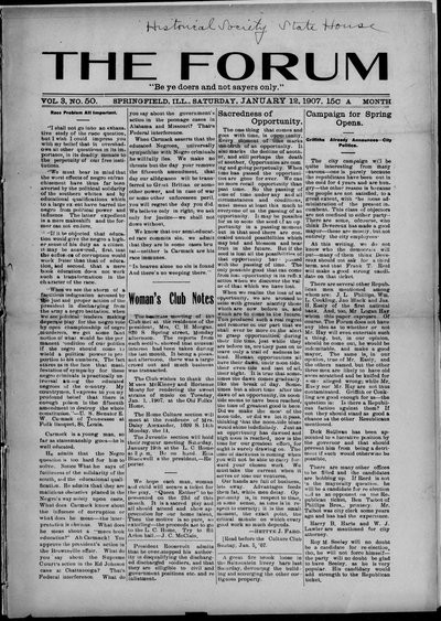 The Forum, Jan 12, 1907