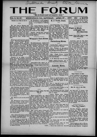 The Forum, Apr 27, 1907