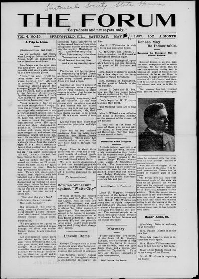 The Forum, May 11, 1907