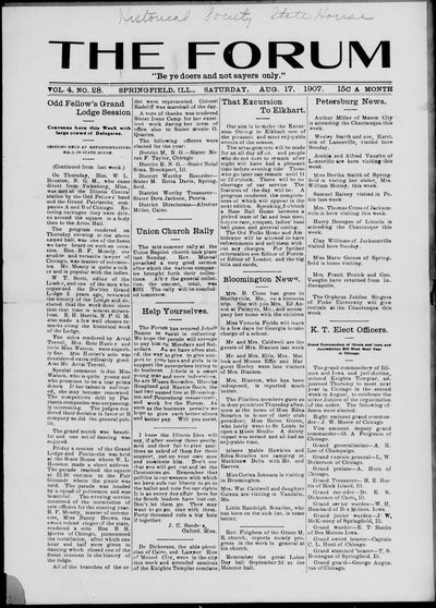 The Forum, Aug 17, 1907