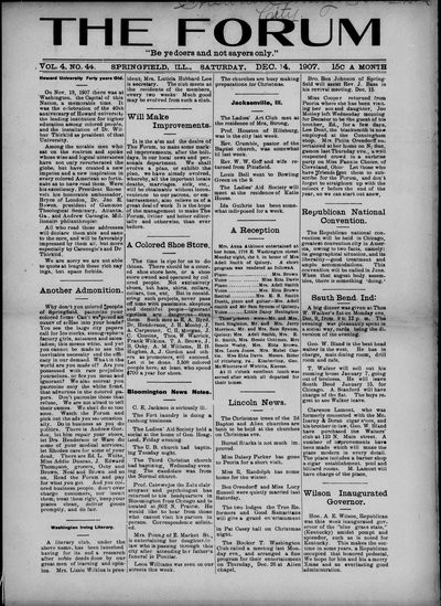 The Forum, Dec 14, 1907