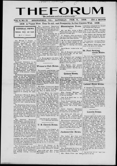 The Forum, Feb 8, 1908