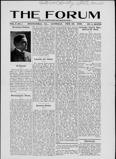 The Forum, Feb 22, 1908