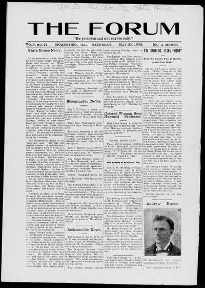 The Forum, May 23, 1908