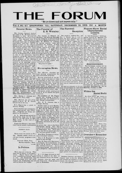 The Forum, Dec 12, 1908