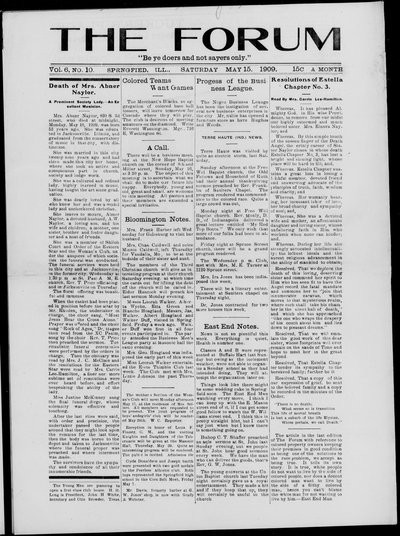 The Forum, May 15, 1909