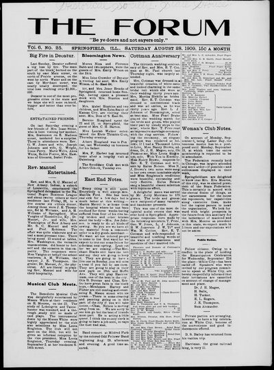 The Forum, Aug 28, 1909