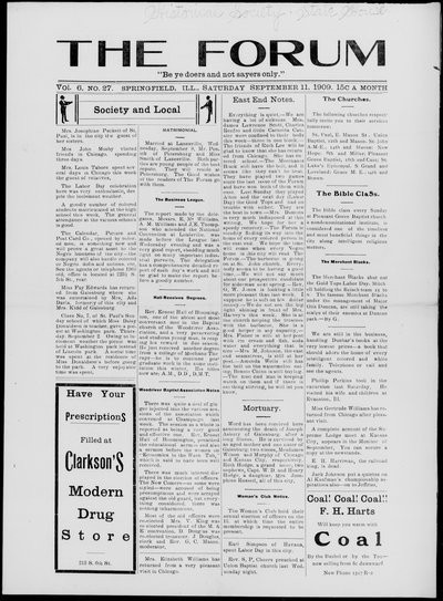 The Forum, Sep 11, 1909