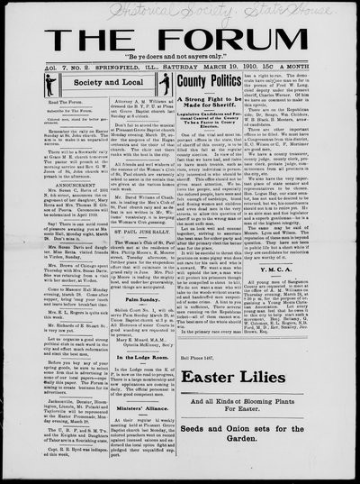 The Forum, Mar 19, 1910