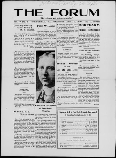 The Forum, Apr 9, 1910