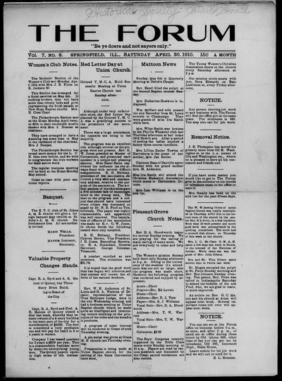 The Forum, Apr 30, 1910