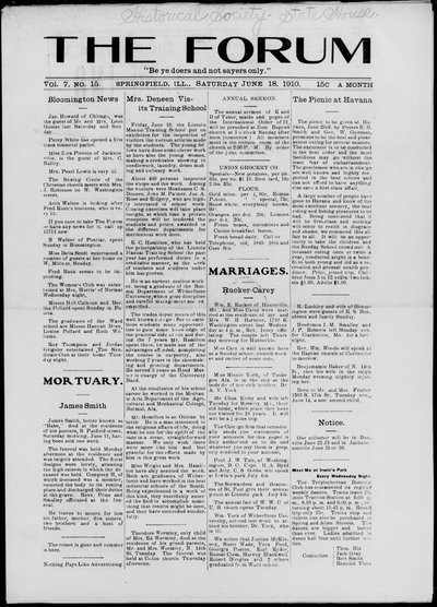 The Forum, Jun 18, 1910