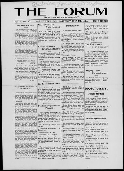 The Forum, Jul 23, 1910