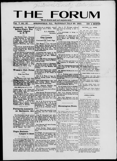 The Forum, Jul 30, 1910