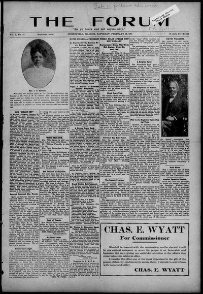 The Forum, Feb 18, 1911