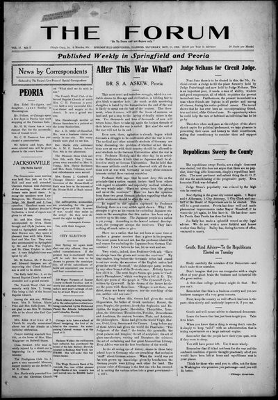 The Forum, Nov 14, 1914