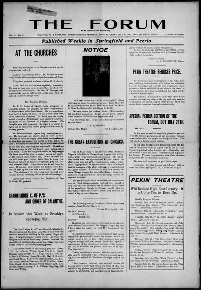 The Forum, Jul 17, 1915