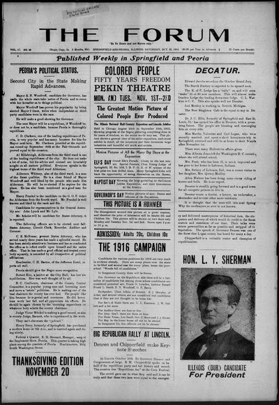 The Forum, Oct 30, 1915
