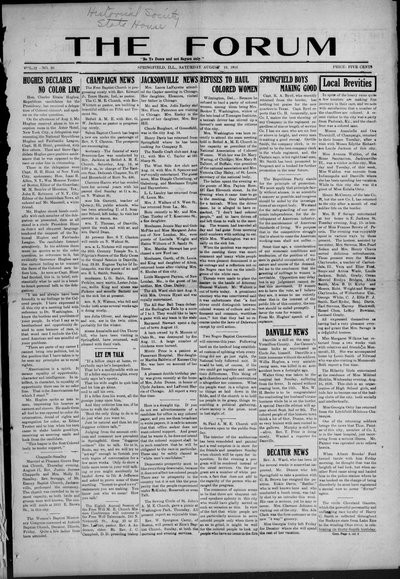 The Forum, Aug 19, 1916