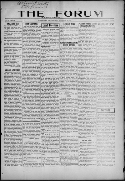 The Forum, Nov 25, 1916