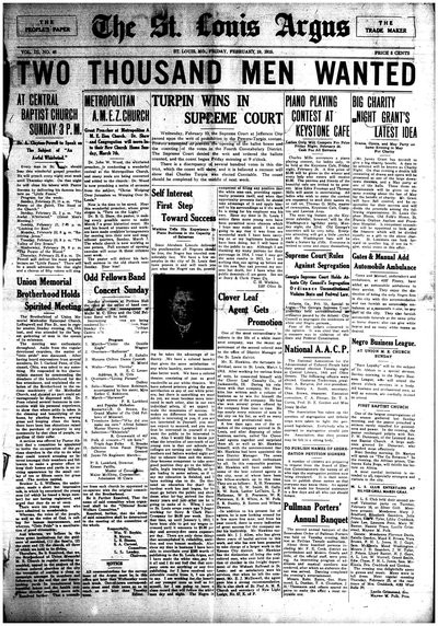 St. Louis Argus, Feb 19, 1915