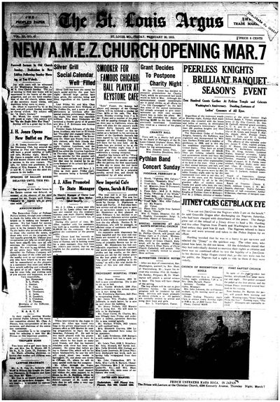 St. Louis Argus, Feb 26, 1915