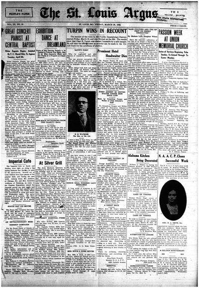 St. Louis Argus, Mar 26, 1915