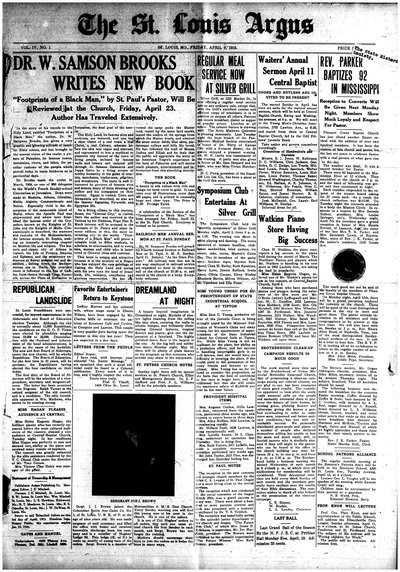 St. Louis Argus, Apr 9, 1915