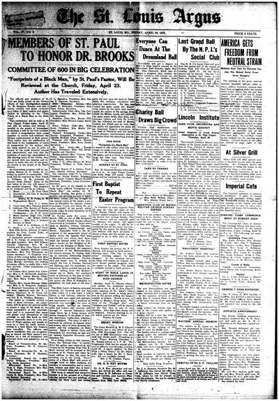 St. Louis Argus, Apr 16, 1915
