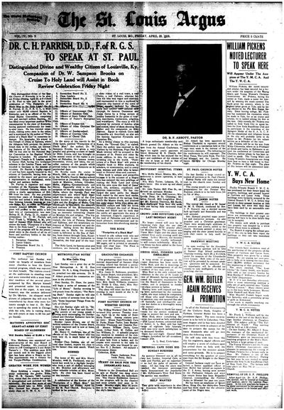 St. Louis Argus, Apr 23, 1915