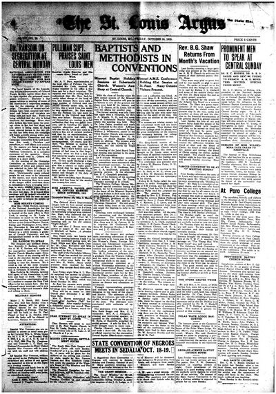 St. Louis Argus, Oct 15, 1915
