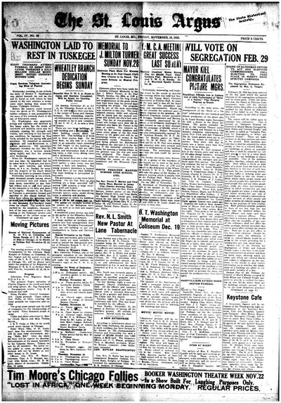 St. Louis Argus, Nov 19, 1915