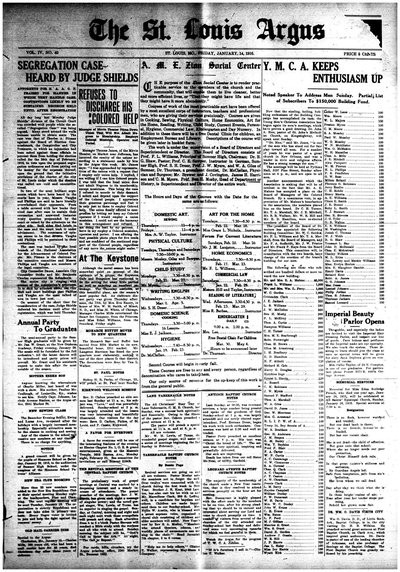 St. Louis Argus, Jan 14, 1916