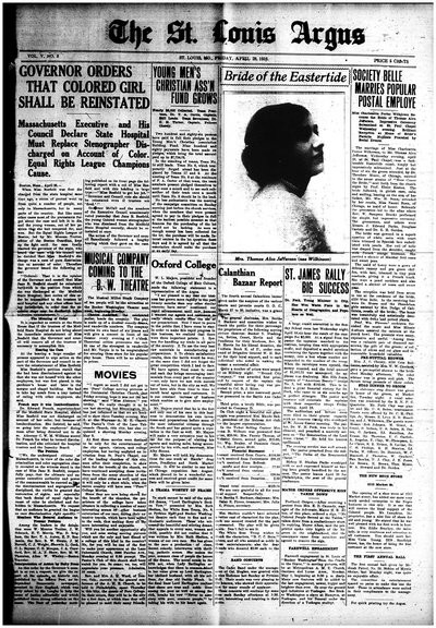 St. Louis Argus, Apr 28, 1916
