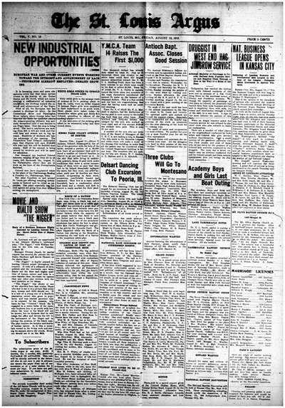 St. Louis Argus, Aug 18, 1916