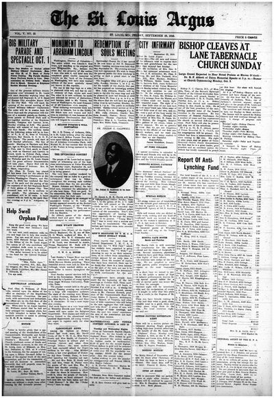 St. Louis Argus, Sep 29, 1916