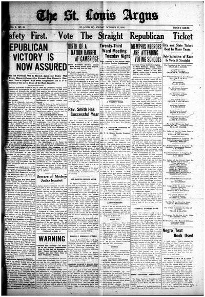 St. Louis Argus, Oct 27, 1916