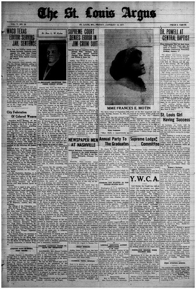 St. Louis Argus, Jan 12, 1917
