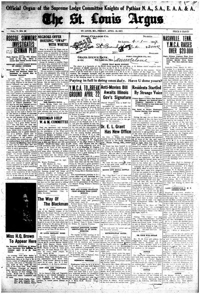 St. Louis Argus, Apr 18, 1917