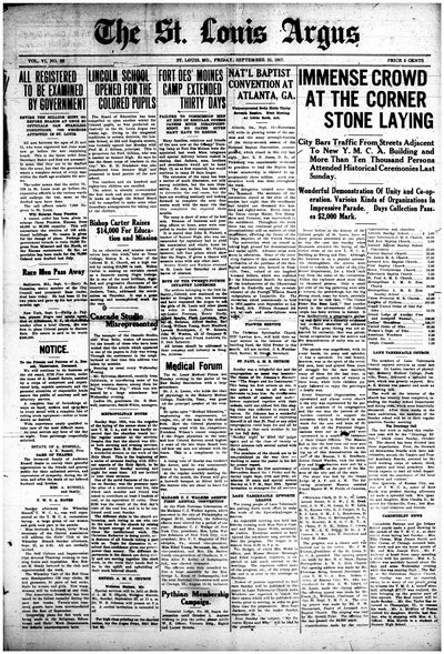 St. Louis Argus, Sep 21, 1917