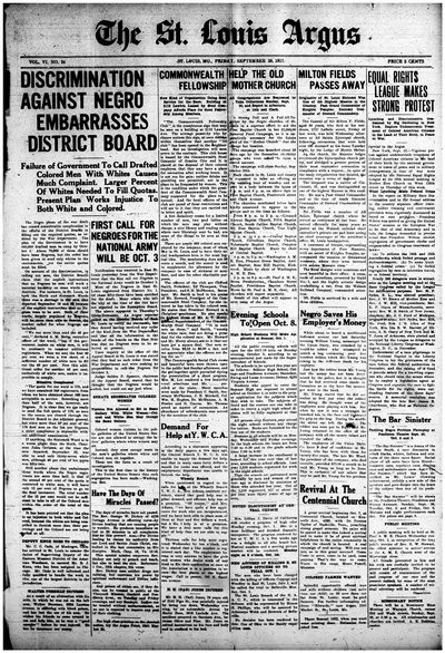 St. Louis Argus, Sep 28, 1917