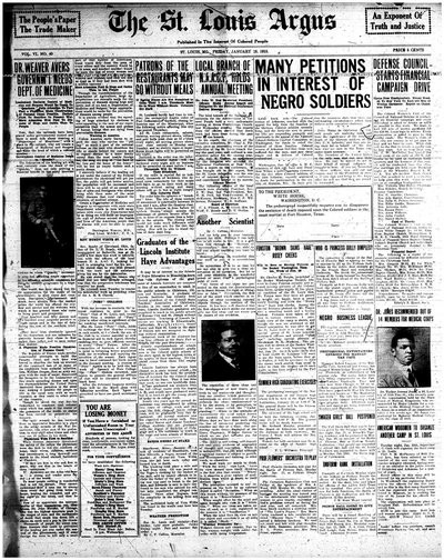 St. Louis Argus, Jan 18, 1918