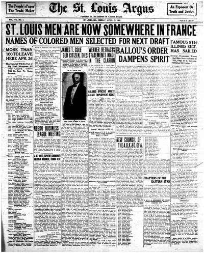 St. Louis Argus, Apr 19, 1918